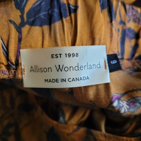 Allison wonderland floral jazz copper pants - Size 6 - Picture 4 of 7